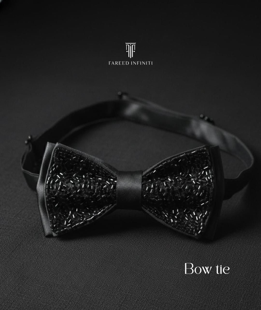 Premium Suit Bow Tie – Luxury Black Edition